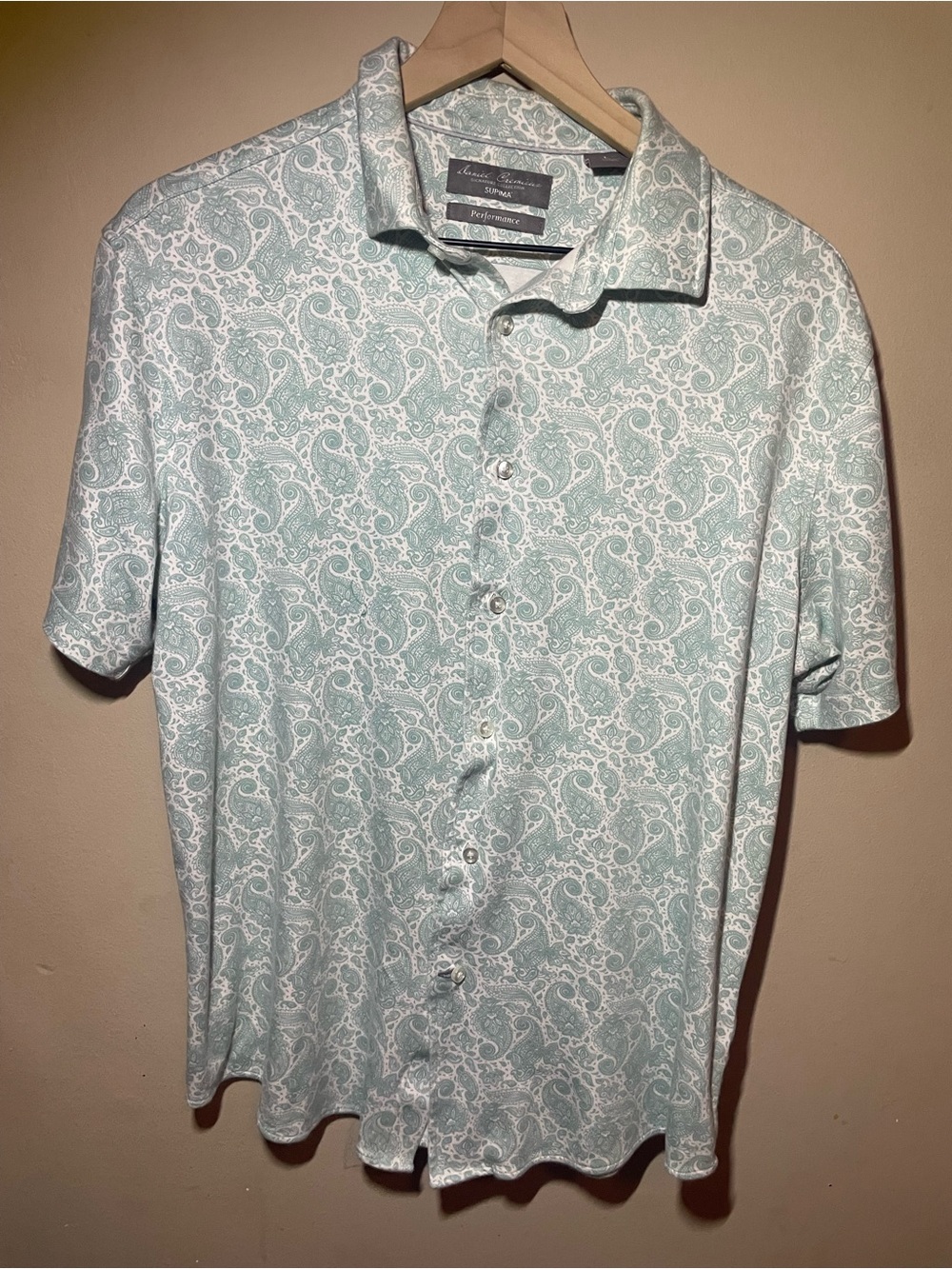 Daniel Cremieux Supima Performance Paisley Button Down Shirt Men’s Large